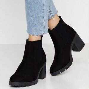 New Topshop Byron Black Chelsea Unit Boot 6.5 / 37
